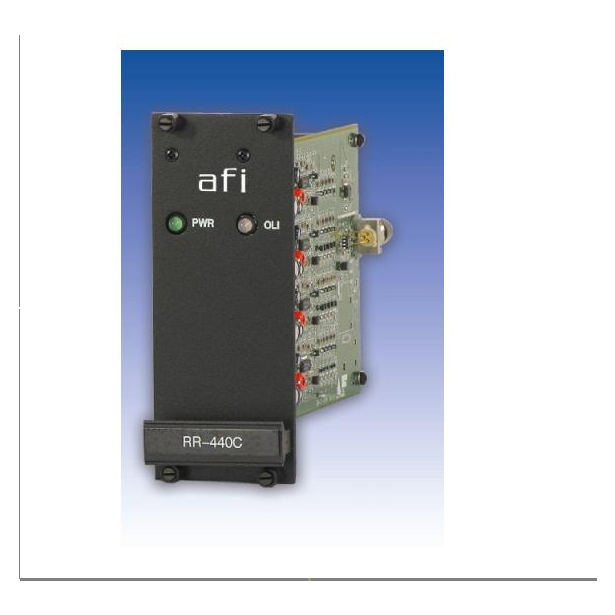 American Fibertek RR-440C Four Channel FM Video Rack Card Reciever