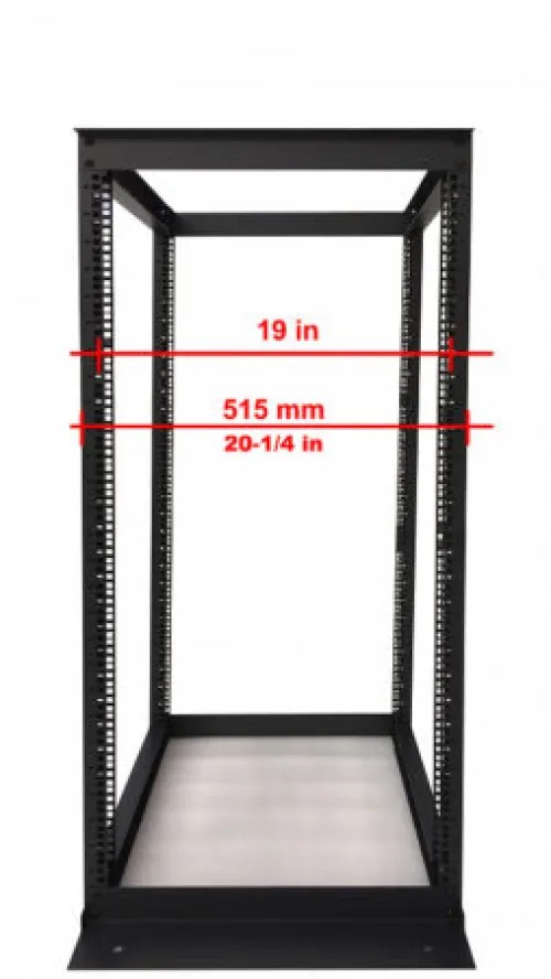 27U 4 Post Open Frame 19" Network Server Rack thumbnail 2