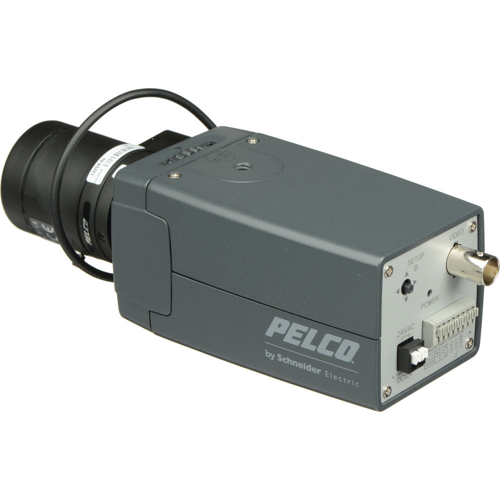 Pelco C20-DW-6 High Resolution Day/Night WDR Box Camera with 13VD5-40 Varifocal Lens thumbnail 2