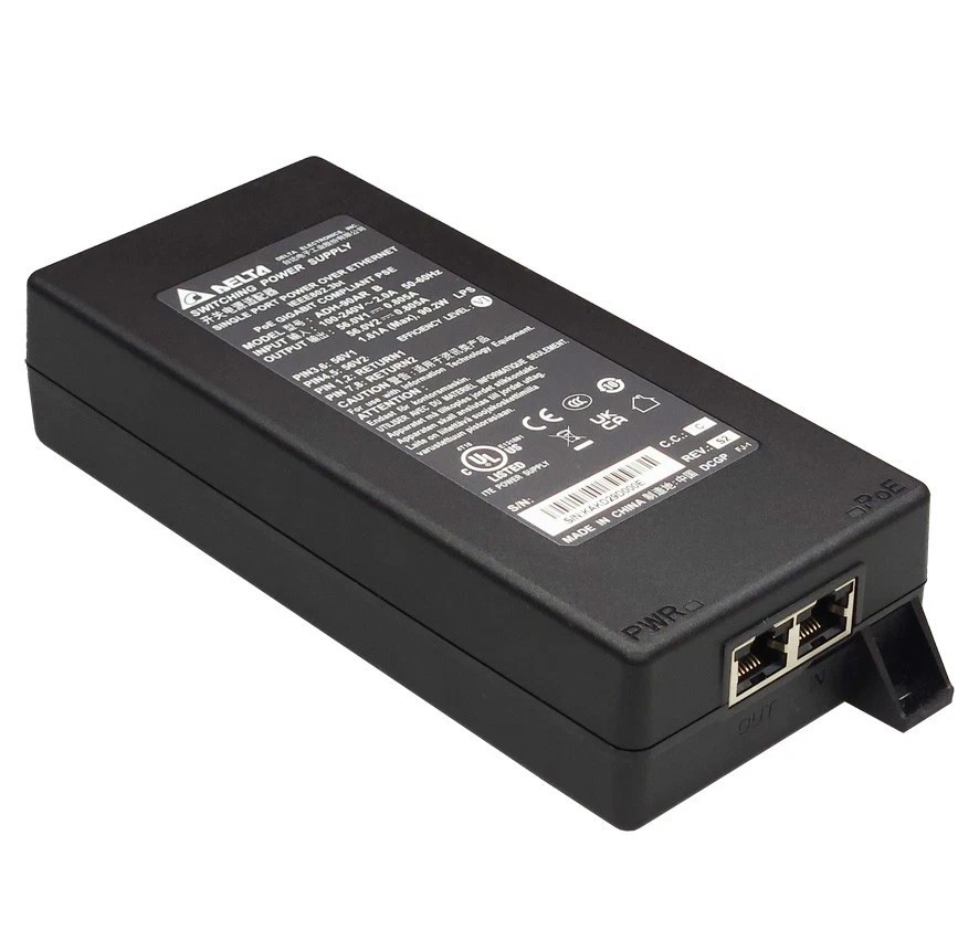 Pelco 90 WATT SINGLE-PORT POE INJECT POE90U1BT **Compatible**