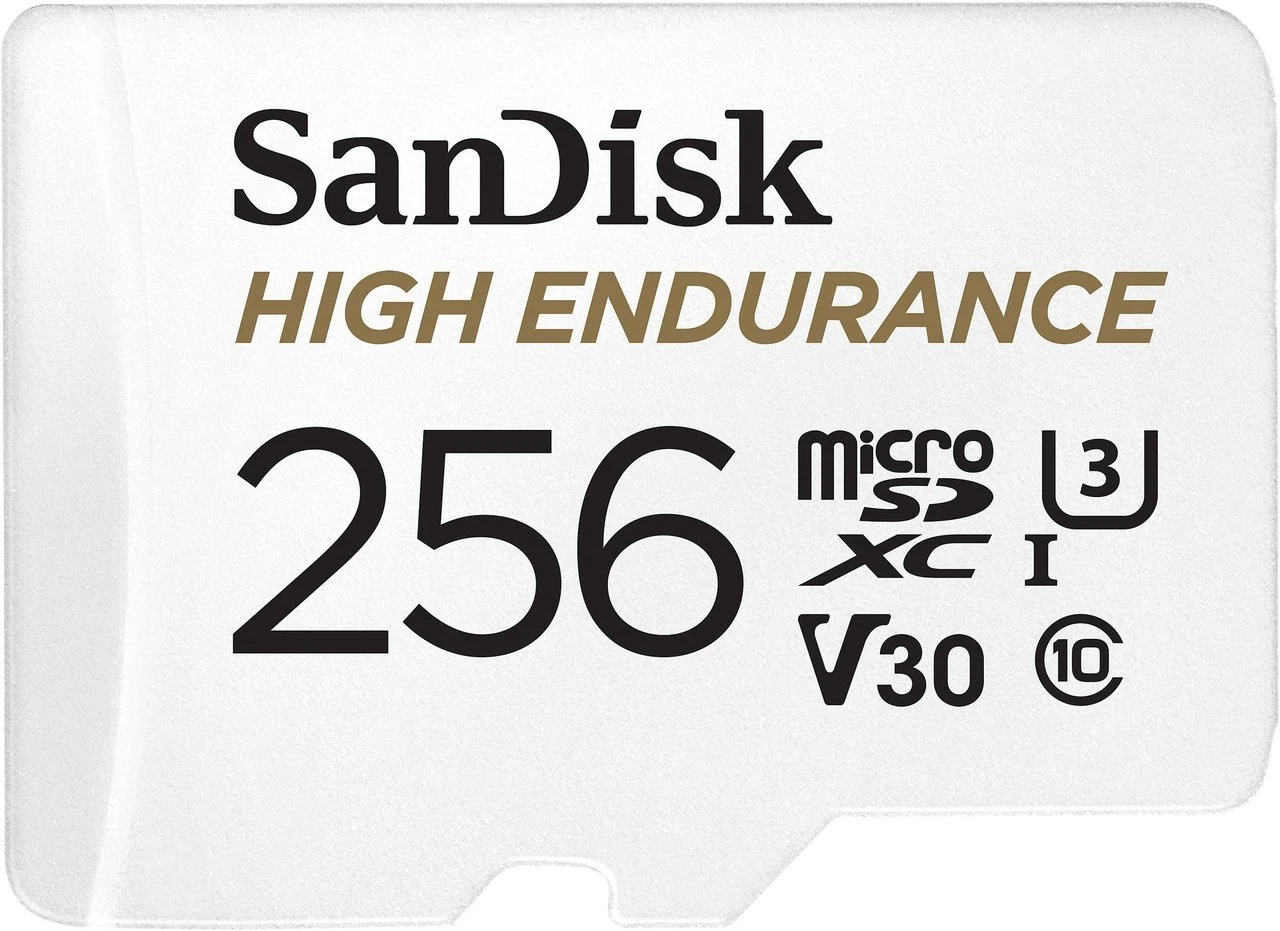 SanDisk High Endurance & Max Endurance Micro SD Memory Cards 256GB